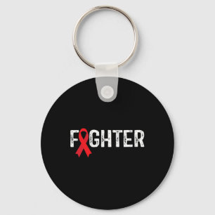 Fighter Heart Disease Awareness Key Ring