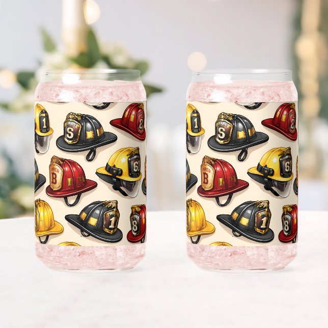 Fighter helmet pattern can glass (Insitu (Wedding))