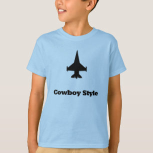 Fighter Jet Cowboy Style T-Shirt