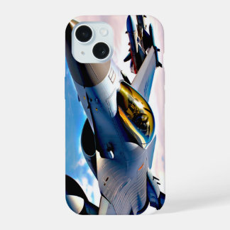 Fighter Jet Flying High  iPhone 15 Case