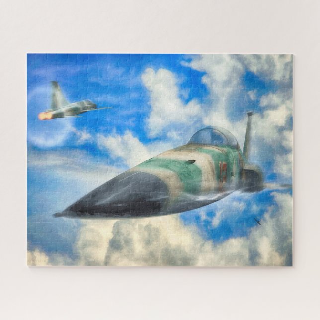 FIGHTER JET GOING SUPERSONIC F-5N Tiger II Jigsaw Puzzle (Horizontal)