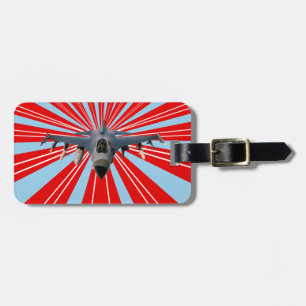 Fighter Jet Luggage Tag