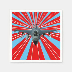 Fighter Jet Napkin