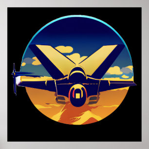 Fighter Jet Plane Poster
