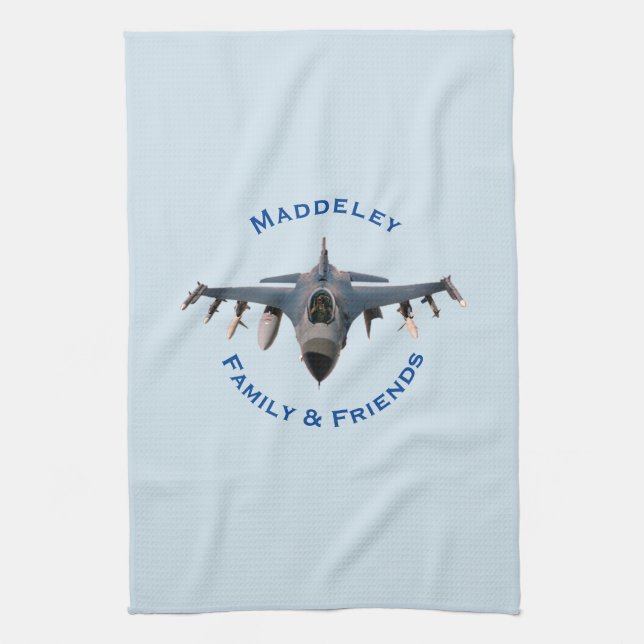 Fighter Jet Tea Towel (Vertical)