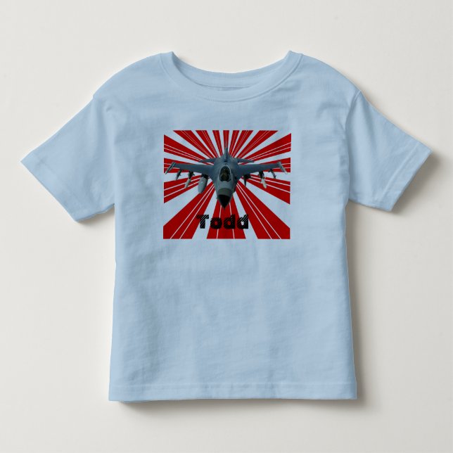 Fighter Jet Toddler T-Shirt (Front)