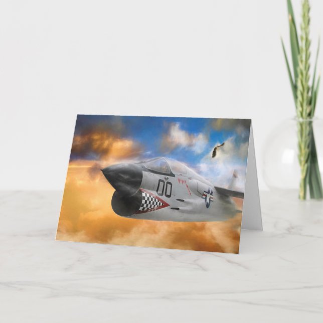 FIGHTER JET WILD SKY FRONTIERS CARD (Front)