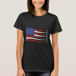 Fighter Jets American USA Flag 4th of July T-Shirt