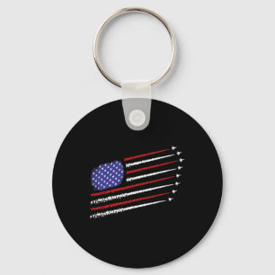 Fighter Jets With Usa American Flag 4th Of July Ce Key Ring