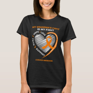 Fighter Leukemia Awareness Grandma Men Women Gifts T-Shirt