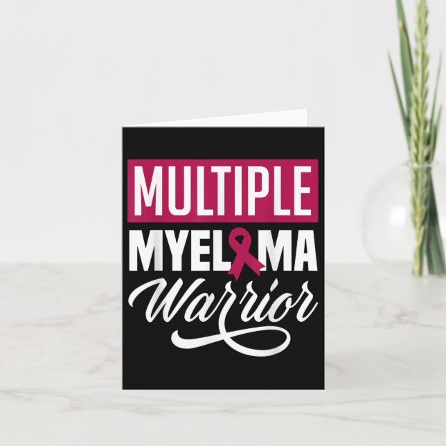 Fighter Multiple Myeloma Warrior Multiple Myeloma  Card (Front)