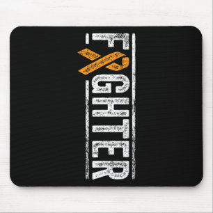 Fighter Orange Ribbon Leukaemia Awareness Cancer P Mouse Pad