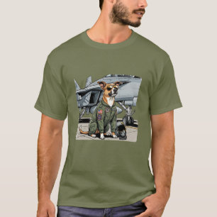 fighter pilot dog T-Shirt