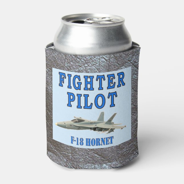 FIGHTER PILOT F-18 HORNET CAN COOLER (Can Front)