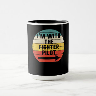 Fighter Pilot Halloween Matching Couple Gift Mug