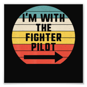 Fighter Pilot Halloween Matching Couple Gift Photo Print