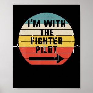 Fighter Pilot Halloween Matching Couple Gift Poster