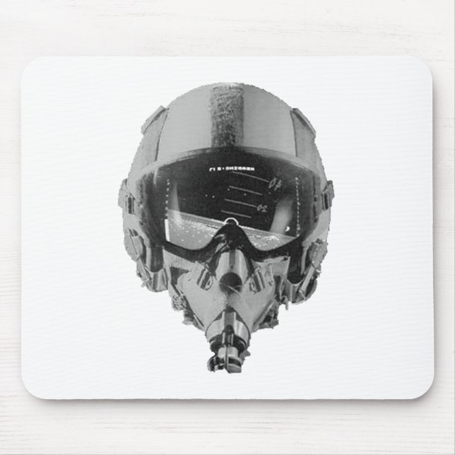 Fighter Pilot Helmet and Altimeter Mouse Pad (Front)