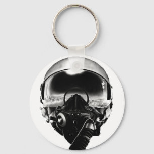Fighter Pilot Helmet Key Ring