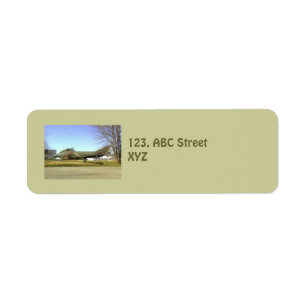Fighter plane (F4-Phantom) Avery Label Return Address Label
