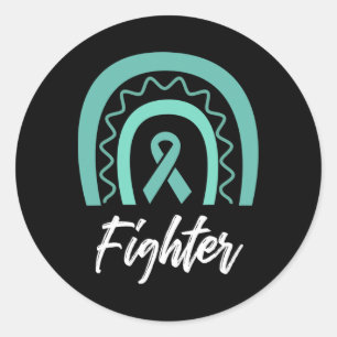 Fighter Polycystic Kidney Disease Awareness  Classic Round Sticker