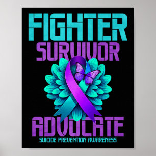 Fighter Survivor Advocate Premium Poster