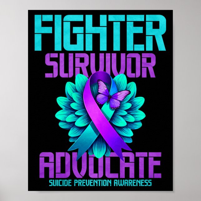 Fighter Survivor Advocate Premium Poster (Front)