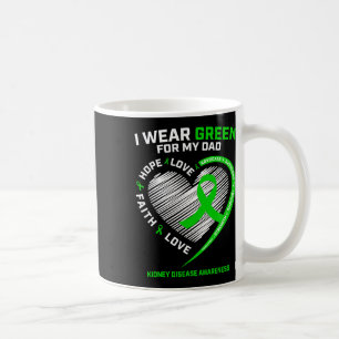 Fighter Warrior Gifts Dad Green Kidney Disease Awa Coffee Mug