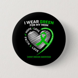 Fighter Women Men Gifts Mum Kidney Disease Awarene 6 Cm Round Badge