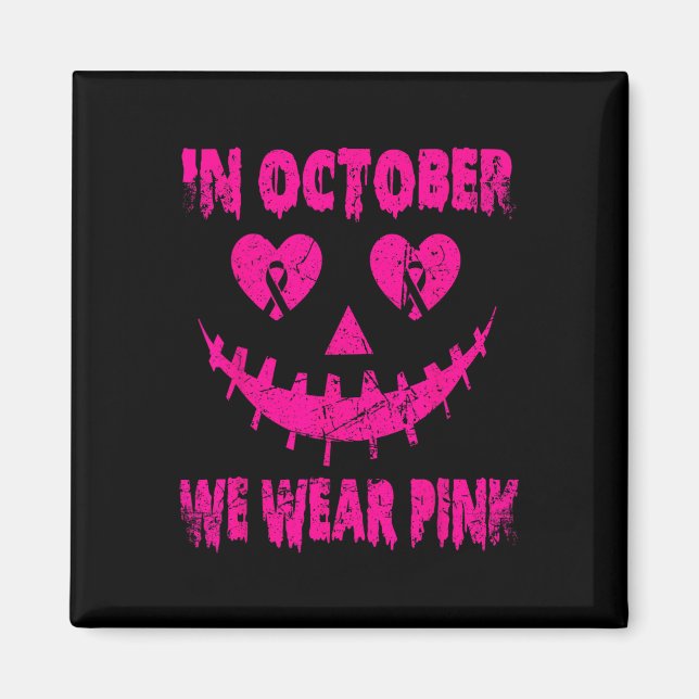 Fighters Emble Get Your Pink Jackolantern Tee  Magnet (Front)