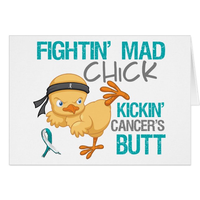 Fightin Chick Cervical Cancer (Front Horizontal)
