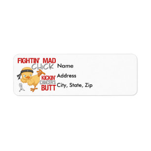 Fightin Chick Lung Cancer Return Address Label