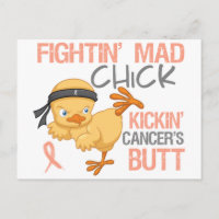 Fightin' Mad Chick Uterine Cancer