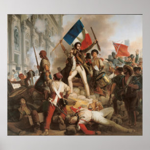 Fighting at the Hotel de Ville Poster
