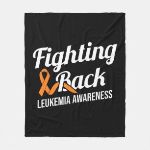 Fighting Back Leukaemia Awareness Leukaemia Cancer Fleece Blanket