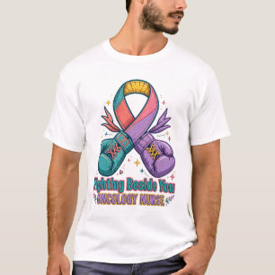 Fighting Beside You Oncology Nurse T-Shirt