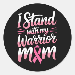 Fighting Breast Cancer Kids Classic Round Sticker