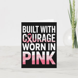 Fighting Breast Cancer Month For Girls Women. Brea Card