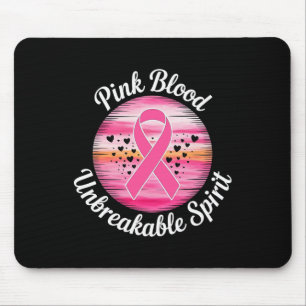 Fighting Breast Cancer Mum Girls Women. Breast Can Mouse Pad