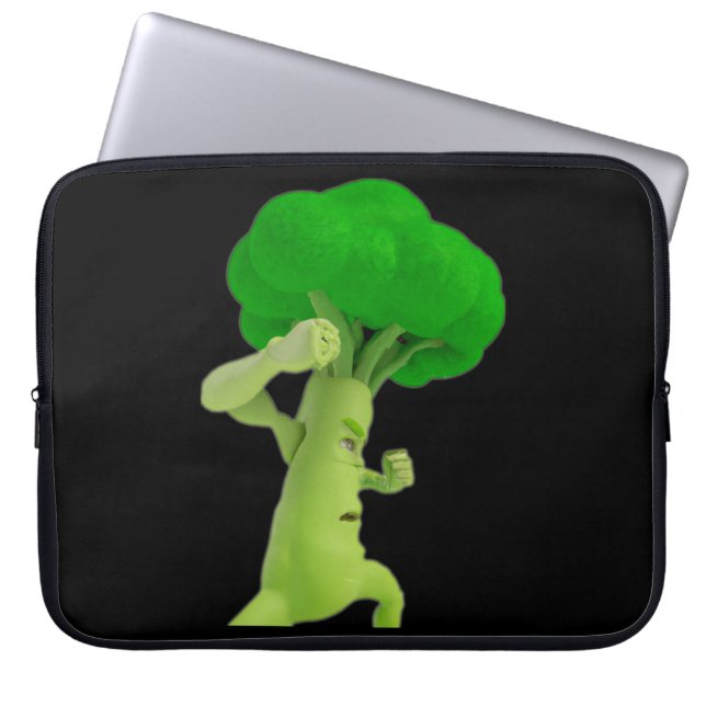 Fighting Broccoli BBrrooccccooolllliii! Laptop Sle Sleeve (Front)