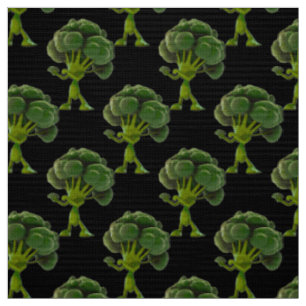 Fighting Broccoli Boxing Fabric