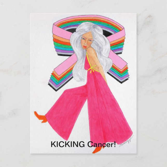 Fighting Cancer/Cancer Survivor original drawing  Postcard (Front)