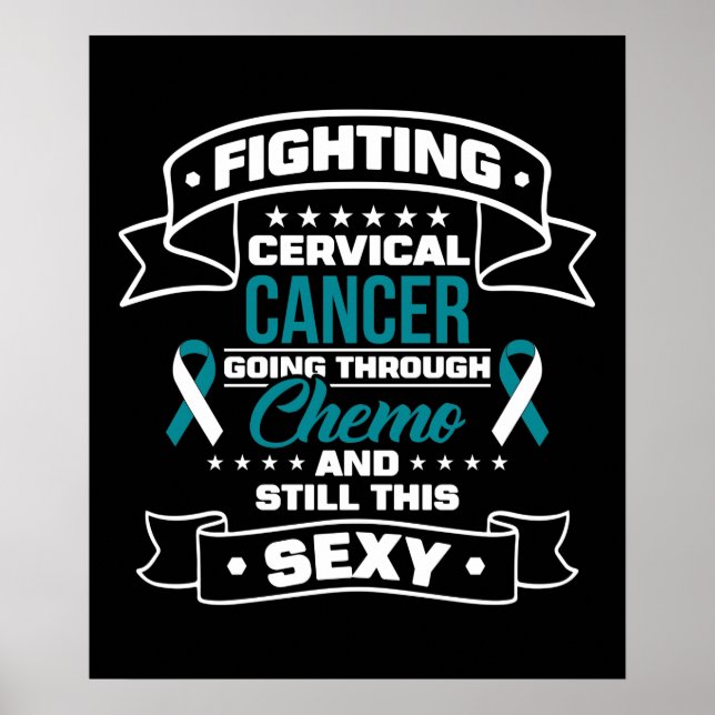 Fighting Cervical Cancer Poster (Front)