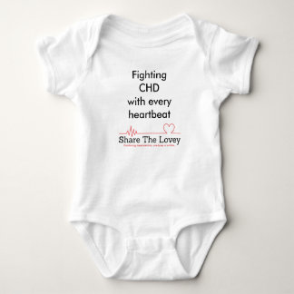 Fighting CHD infant Baby Bodysuit