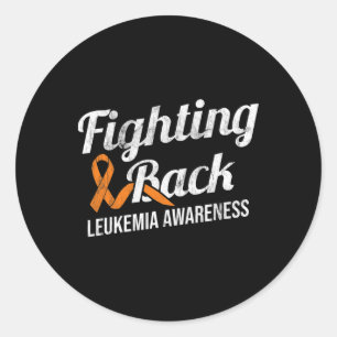 Fighting Ck Leukaemia Awareness Leukaemia Cancer R Classic Round Sticker