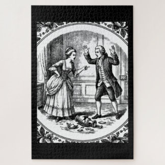 Fighting Couple Shattered Vase Puzzle