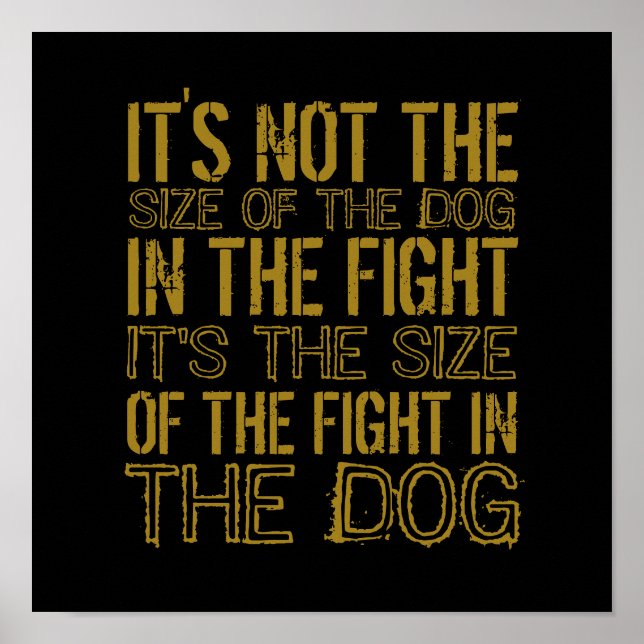 Fighting Dog Poster (Front)