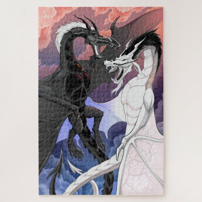 Fighting Dragons Jigsaw Puzzle (Vertical)