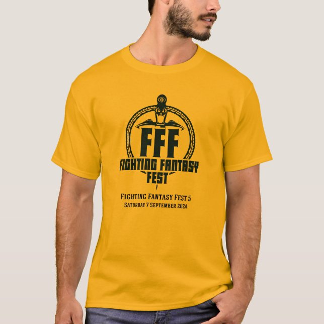 Fighting Fantasy Fest 5 T-Shirt (Light) (Front)