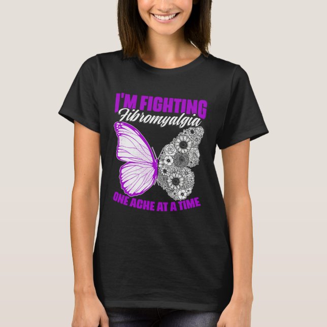 Fighting Fibromyalgia  Fibro Survivor Fibromyalgia T-Shirt (Front)